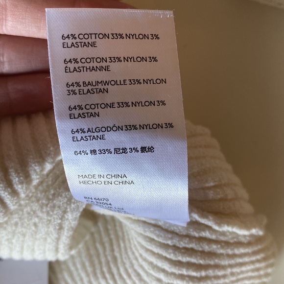 NWT Urban Outfitters Crop Top + Bike Shorts M Knit Set Cream - Picture 6 of 9